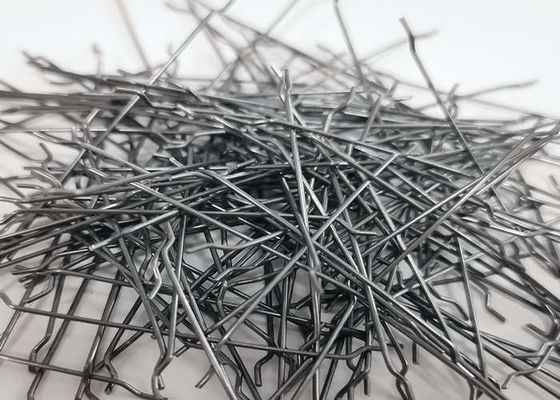 0.5 مم من الألياف الفولاذية المسحوب على البارد ، تعزيز الألياف الفولاذية المفكوكة