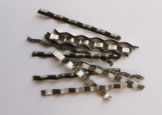 ASTM موجة نوع طحن الألياف الفولاذية ، 40mm عالية الشد الألياف الصلب قوة