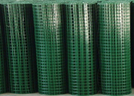 الأخضر PVC المغلفة بشبكة سلكية ملحومة قوة الشد العالية لمشروع البناء